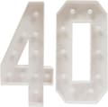 Miniatyrbillede 1 af 2: 3D Nummerlys, Vintage Stil, Energi Effektiv LED,HVID