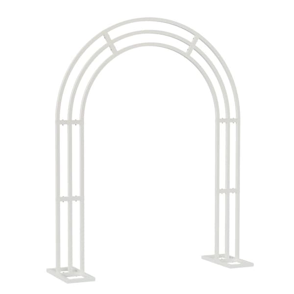 Bryllupsbue Stativ, Metal Konstruktion, 200x260cm Størrelse,HVID, 200x60x260cm