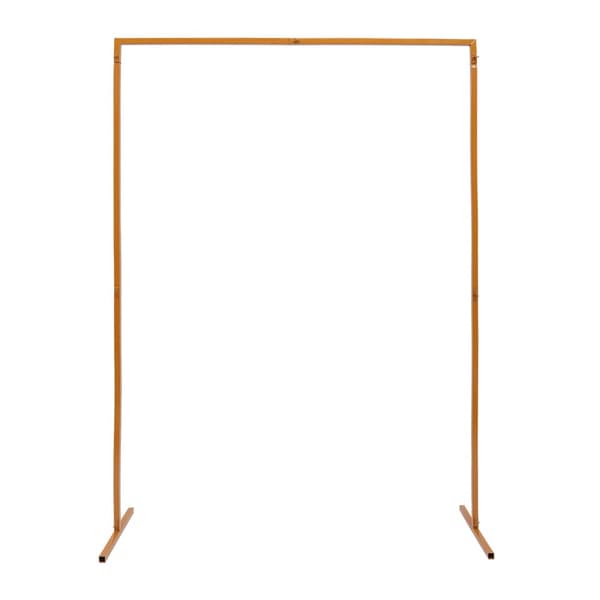 Bryllupsbue Ramme, Holdbart Galvaniseret Jern, 2x1,5m Fritstående,Gul, M