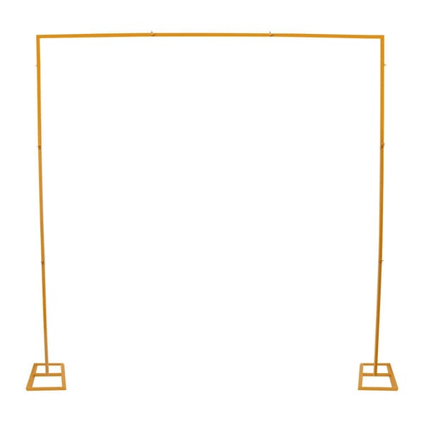 Backdrop Stand, 2,4m x 2,4m, Jernmateriale, Firkantet Form,Guld, L