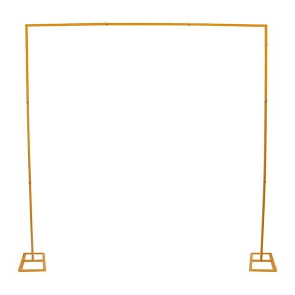 Backdrop Stand, 2,4m x 2,4m, Jernmateriale, Firkantet Form,Guld, L