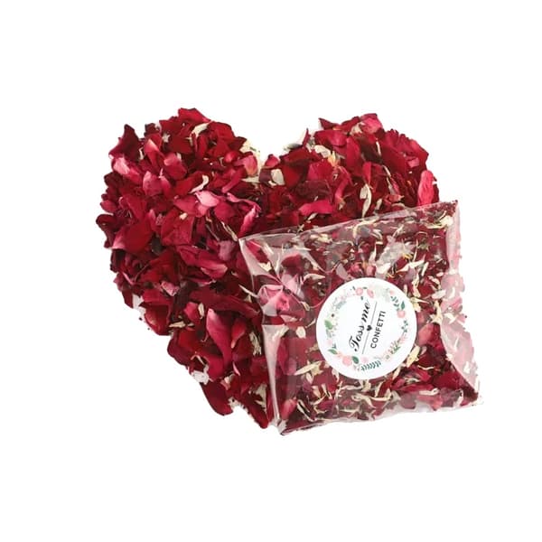 Naturligt Bröllopskonfetti, 100% Nedbrytbart, Perfekt för Brudduschar,Stil B-80Pcs