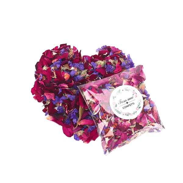 Naturlig Bryllups Konfetti, 100% Nedbrydelig, Perfekt til Bryllupsreceptioner,Stil A-100 stk.