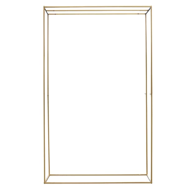 Bröllopsbåge, Elegant Gulddesign, Robust Järnkonstruktion,Guld, Xl