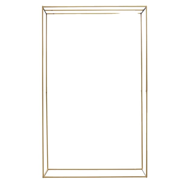 Bröllopsbåge, Elegant Gulddesign, Robust Järnkonstruktion,Guld, Xl