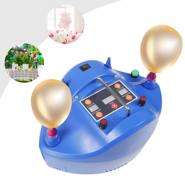 Ballongpump, 1200W Snabb Uppblåsning, Justerbara Tids- och Kapacitetsinställningar, Bärbar Design