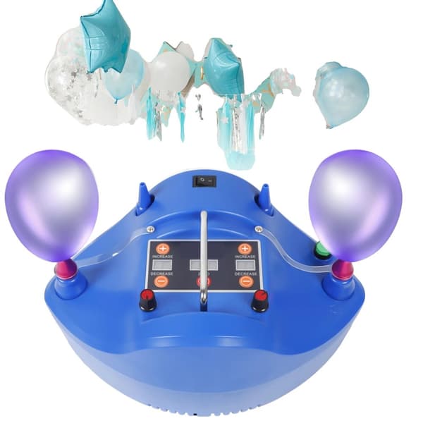 Ballongpump, 1200W Snabb Uppblåsning, Justerbara Tids- och Kapacitetsinställningar, Bärbar Design