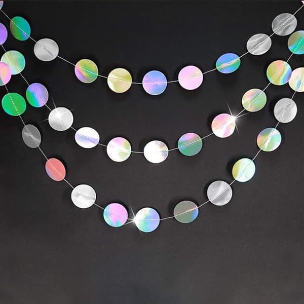 OBOSOE 8-pak Glitterguirlander - I alt 32m lange glitterdekorationer