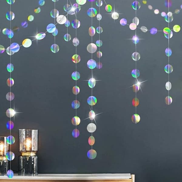 OBOSOE 8-pak Glitterguirlander - I alt 32m lange glitterdekorationer