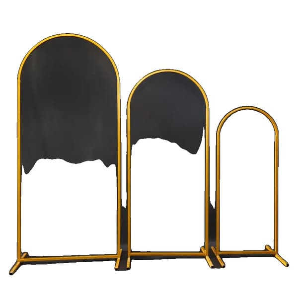 Utomhus bröllopsbåge set, blomställning, ballongbåge bakgrund dekoration,Guld, Allmän