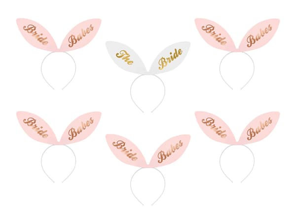 Bride Squad pandebånd, 29x25 cm (1 æske / 50 pakker) (1 pakke / 6 stk.)