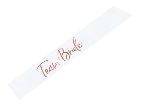 Team Bride Skærf, Hvid, 75cm