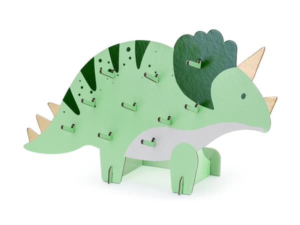 Triceratops snackvæg, 38x23 cm, blandet