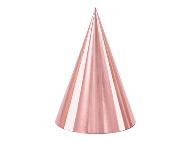 Hatte, rosaguld, 16 cm (1 æske / 50 pakker) (1 pakke / 6 stk.)