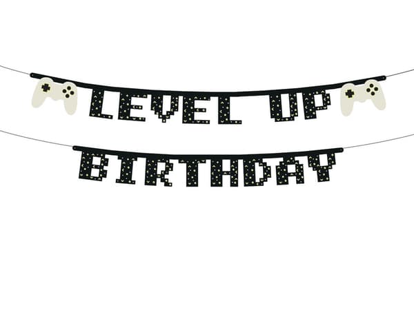 'Level up'-banner, 2,5 m, mix