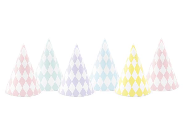 Lækre hatte, mix, 16 cm (1 pakke / 6 stk.)