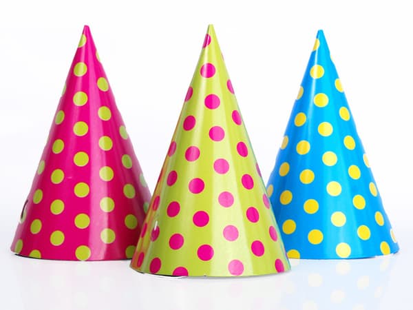 Dots-kasketter, mix, 16 cm (1 pakke / 6 stk.)