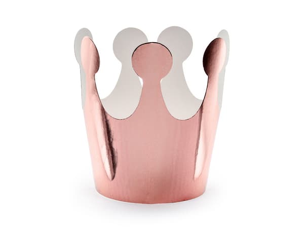 Festkrone, rosaguld, 6 cm (1 karton / 50 pakker) (1 pakke / 6 stk.)