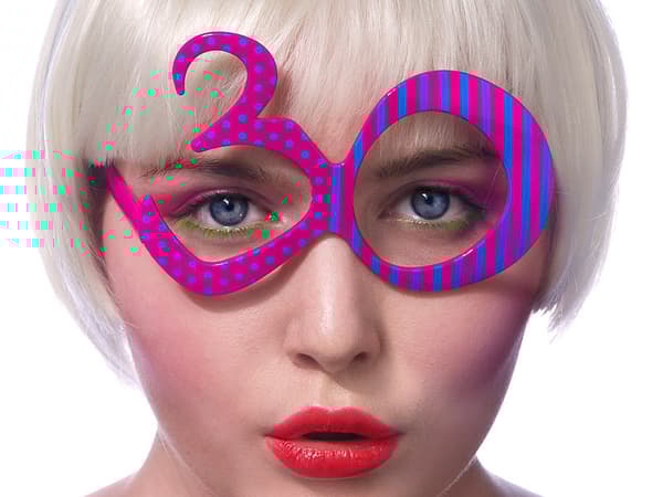 Glasögon 30, fuchsia