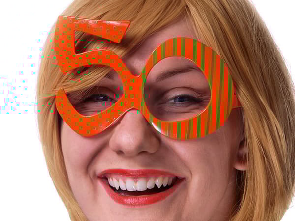 Briller 50, orange