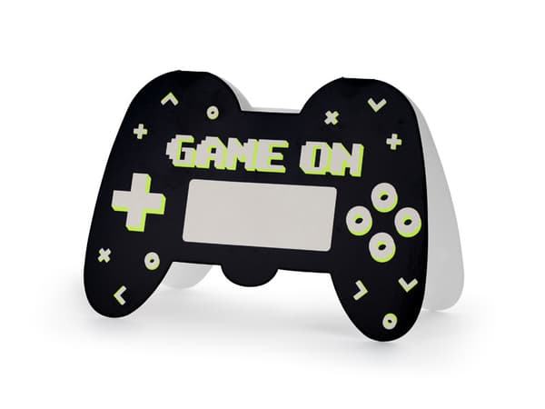 Gamepad-invitationer, mix (1 pakke / 6 stk.)