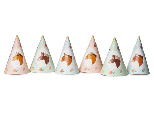 Hevosenhatut, 16 cm, sekoitus. (1 pkt / 50 pakkausta) (1 pkt / 6 kpl)
