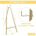 Pikkukuva 2 / 2: Kannettava teräseasel, minimalistinen muotoilu, 5 kg kantokyky,Kulta