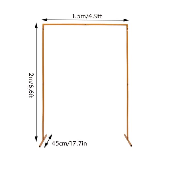 Bryllupsbue Stander, Holdbart Metal Design, Nem at Samle, Elegant Gul Finish,Mand, Gul