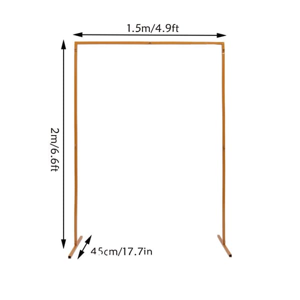 Bryllupsbue Stander, Holdbart Metal Design, Nem at Samle, Elegant Gul Finish,Mand, Gul