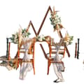 Miniatyrbillede 1 af 2: Bryllupsbue, Nem montering, Alsidig brug, Robust konstruktion,XXL, Kulfineret Træ