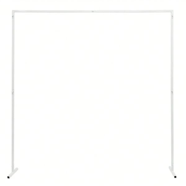 Bröllopsbåge Ställning, 2*2M Storlek, Fristående Design, Galvaniserat Järn Material,2X2M, VIT