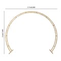 Miniatyrbillede 3 af 4: Bryllupsbue Stativ, Guld Kulstofstål, Fritstående Design, 2,7m x 2,3m Størrelse,M