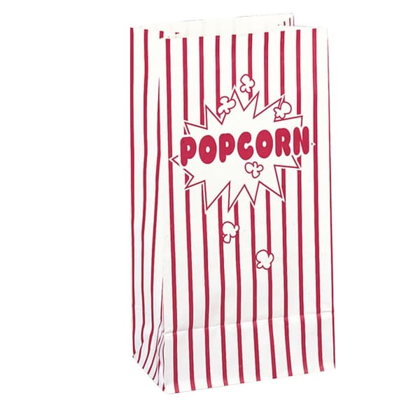 Unique Party Paper Party Bags (Pack Of 10) Red/White One Size