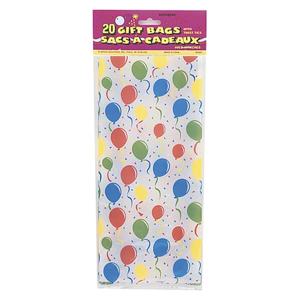 Unique Party Cello poser med ballon design (pakke med 20) Multicoloured One Size