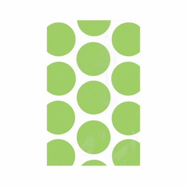 Amscan Polka Dot Paper Party Favour Bags (förpackning med 10) Kiwi One Size