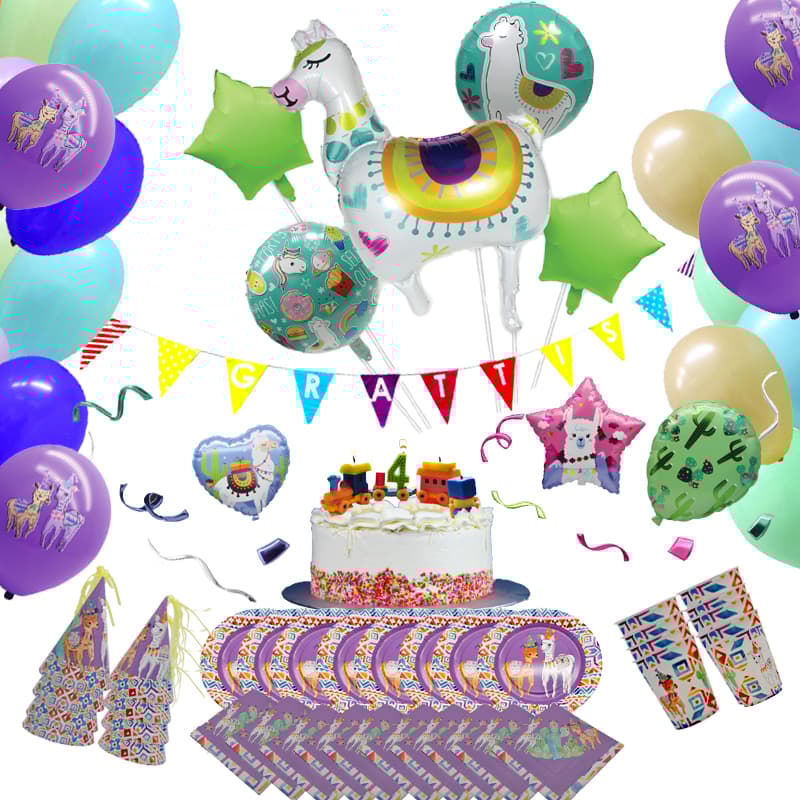 4 år kalaspaket Lama / Barnkalas paket