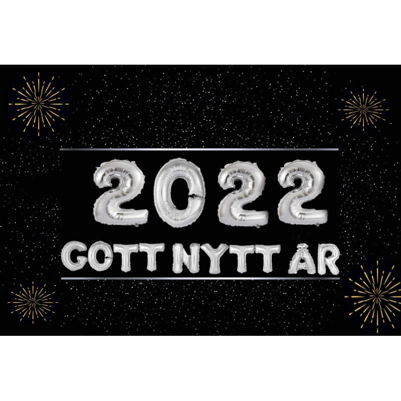 2022 nyår paket silver/ nyårsfest dekoration / nyårsfest ballonger