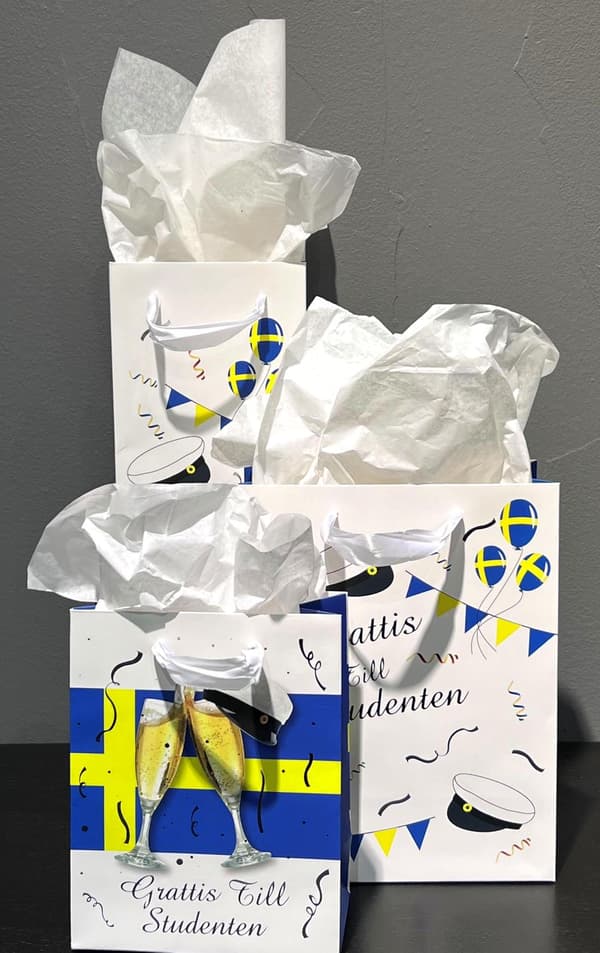 Gavepose Studenterflaske 35x12 cm 2-pak