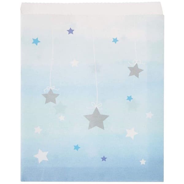 Creative Party Twinkle Little Star Treat Bag (Pack of 10) Blue One Size