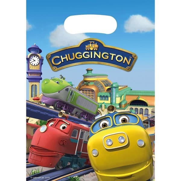 Chuggington Plastic Party Bags (Pack of 6) Multicoloured One Size