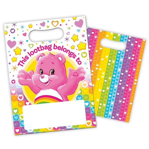 Care Bears Double-Sided Party Bags (Pack of 8) Multicoloured One Size