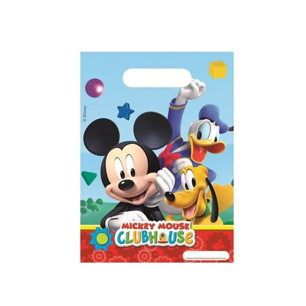 Mickey Mouse Clubhouse Characters Party Bags (Pack of 6) Multicoloured One Size