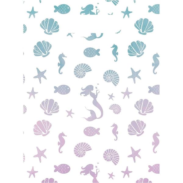 Procos Mermaid Seashell Party Bags (Pack of 6) White/Blue/Purple One Size