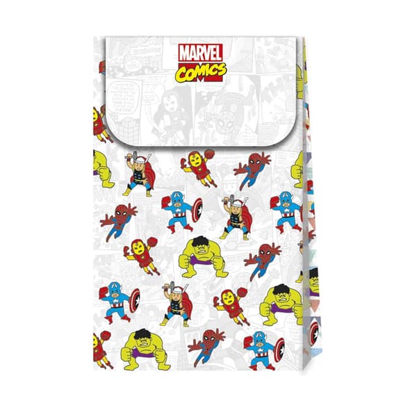 Marvel Avengers Comic Party Bags (Pack of 6) White/Multicoloured One Size