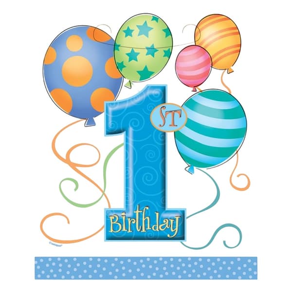 Unique Party Balloons 1st Birthday Party Bags (Pack of 8) Multicoloured One Size