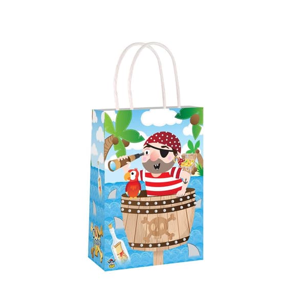 Pirate Paper Party Bags Multicoloured One Size