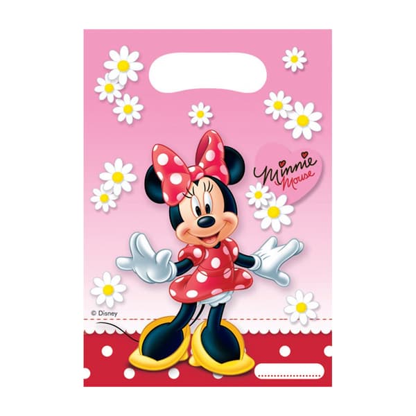 Disney Polka Dot Minnie Mouse Party Bags (Pack of 6) Multicoloured One Size