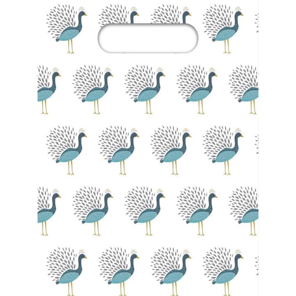 Procos Peacock Party Bags (Pack of 6) White/Blue/Green One Size