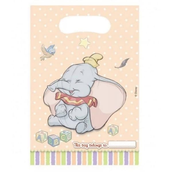 Dumbo Puzzle Cube Party Bags (Pack of 6) White/Multicoloured One Size