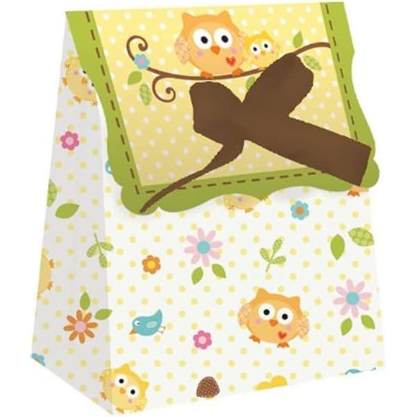 Creative Party Presentpåse för baby shower med Happy Tree Die Cut